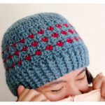Tiny Hearts Beanie Free Crochet Pattern