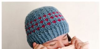 Tiny Hearts Beanie Free Crochet Pattern