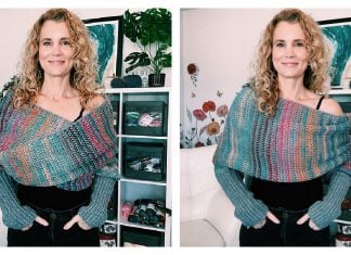Tunisian Sweater Scarf Free Crochet Pattern and Video Tutorial
