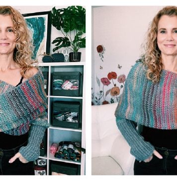 Tunisian Sweater Scarf Free Crochet Pattern and Video Tutorial