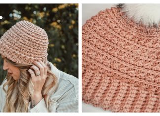 Basic Ridge Beanie Free Crochet Pattern and Video Tutorial