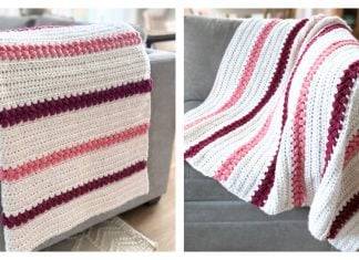 Braided Puff Blanket Free Crochet Pattern and Video Tutorial