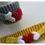 Cup Cozy with Heart Free Crochet Pattern and Video Tutorial