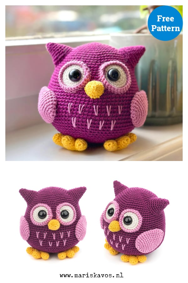 Cute Owl Amigurumi Free Crochet Pattern