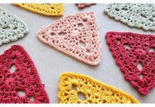 Floral Triangle Bunting Free Crochet Pattern and Video Tutorial Floral Triangle Bunting Free Crochet Pattern and Video Tutorial