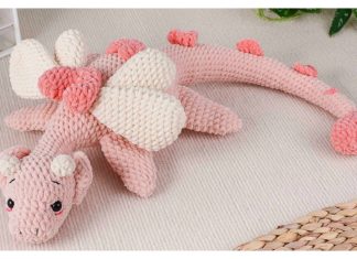 Heart Dragon Amigurumi Crochet Pattern