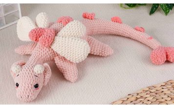 Heart Dragon Amigurumi Crochet Pattern
