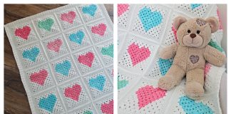 Heart Quilt Free Crochet Pattern