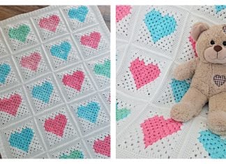 Heart Quilt Free Crochet Pattern
