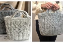 Mesa Ribbed Basket Bag Free Crochet Pattern and Video Tutorial