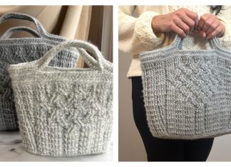 Mesa Ribbed Basket Bag Free Crochet Pattern and Video Tutorial