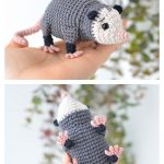 Polly the Opossum Amigurumi Free Crochet Pattern
