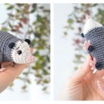 Polly the Opossum Amigurumi Free Crochet Pattern