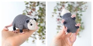 Polly the Opossum Amigurumi Free Crochet Pattern