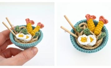 Ramen Bowl Free Crochet Pattern