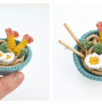 Ramen Bowl Free Crochet Pattern