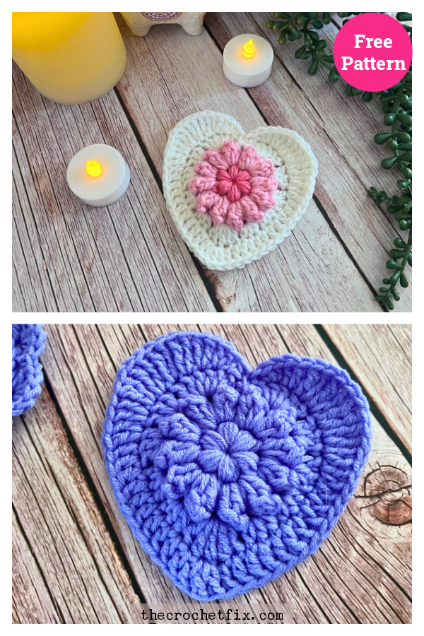 Rustic Heart Motif Free Crochet Pattern