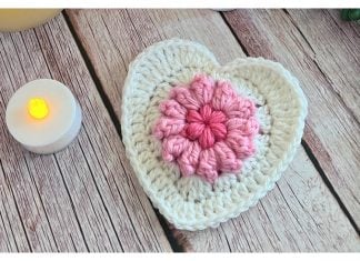 Rustic Heart Motif Free Crochet Pattern