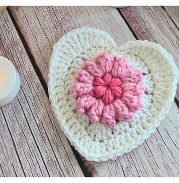 Rustic Heart Motif Free Crochet Pattern