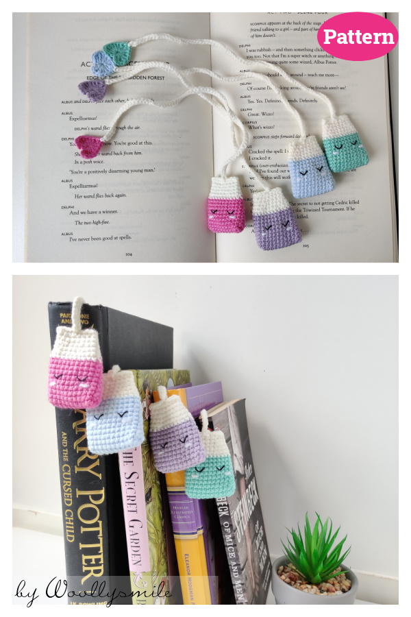 Tea Bag Bookmark Crochet Pattern