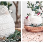 Wheat Stitch Chickens Free Crochet Pattern and Video Tutorial