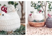 Wheat Stitch Chickens Free Crochet Pattern and Video Tutorial