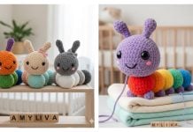 Amigurumi Rainbow Caterpillar Free Crochet Pattern