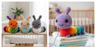 Amigurumi Rainbow Caterpillar Free Crochet Pattern