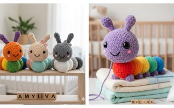 Amigurumi Rainbow Caterpillar Free Crochet Pattern