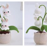 Bunny Bellflower Pot Crochet Pattern