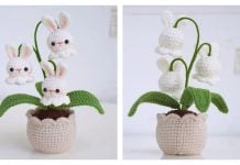 Bunny Bellflower Pot Crochet Pattern Bunny Bellflower Pot Crochet Pattern