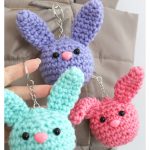 Bunny Buddy Keychains Free Crochet Pattern