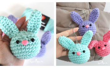 Bunny Buddy Keychains Free Crochet Pattern