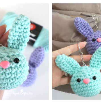 Bunny Buddy Keychains Free Crochet Pattern