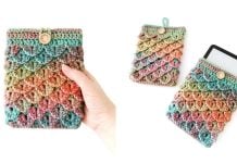 Dragon Scale Kindle Sleeve Free Crochet Pattern