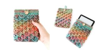 Dragon Scale Kindle Sleeve Free Crochet Pattern