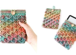 Dragon Scale Kindle Sleeve Free Crochet Pattern