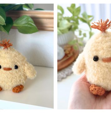 Fluffy Chick Free Crochet Pattern
