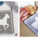 Horse Potholder Free Crochet Pattern
