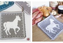 Horse Potholder Free Crochet Pattern