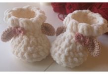 Lamb Baby Slippers Free Crochet Pattern and Video Tutorial