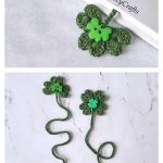 Lucky Clover Bookmarks Free Crochet Pattern