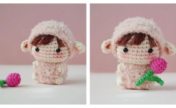 Mini Lamb Amigurumi Free Crochet Pattern