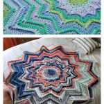 Ridged Round Ripple Blanket Free Crochet Pattern and Video Tutorial