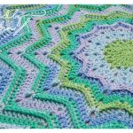 Ridged Round Ripple Blanket Free Crochet Pattern and Video Tutorial