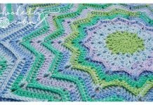Ridged Round Ripple Blanket Free Crochet Pattern and Video Tutorial