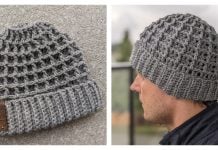 Waffle Hat for Men Free Crochet Pattern Waffle Hat for Men Free Crochet Pattern