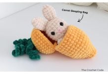 Amigurumi Bunny in Carrot Sleeping Bag Crochet Pattern