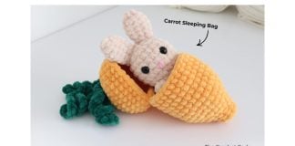 Amigurumi Bunny in Carrot Sleeping Bag Crochet Pattern