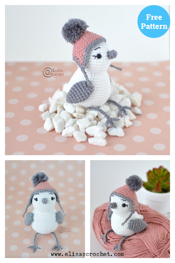 Amigurumi Snowbird Free Crochet Pattern